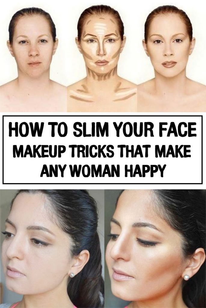 How To Slim Your Face Makeup Tricks That Make Any Woman Happy Iwomenhacks 8252