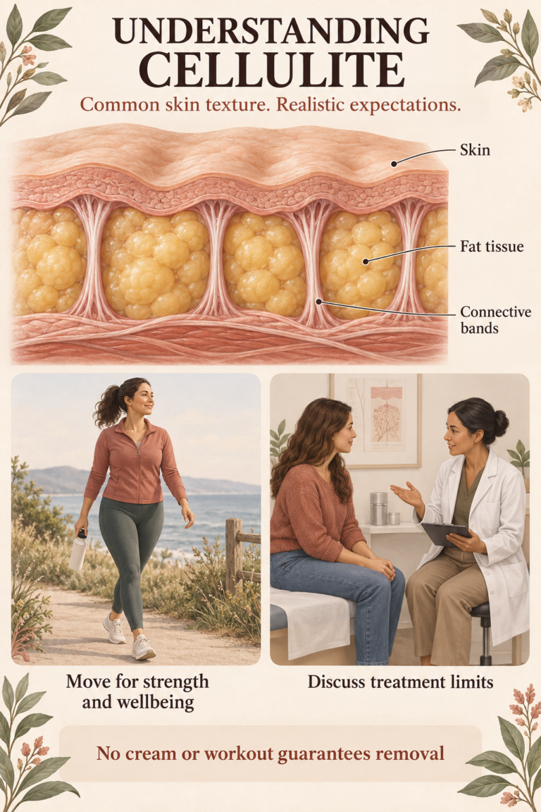 Illustrated guide: Cellulite: What Can Change Its Appearance—and What Cannot.