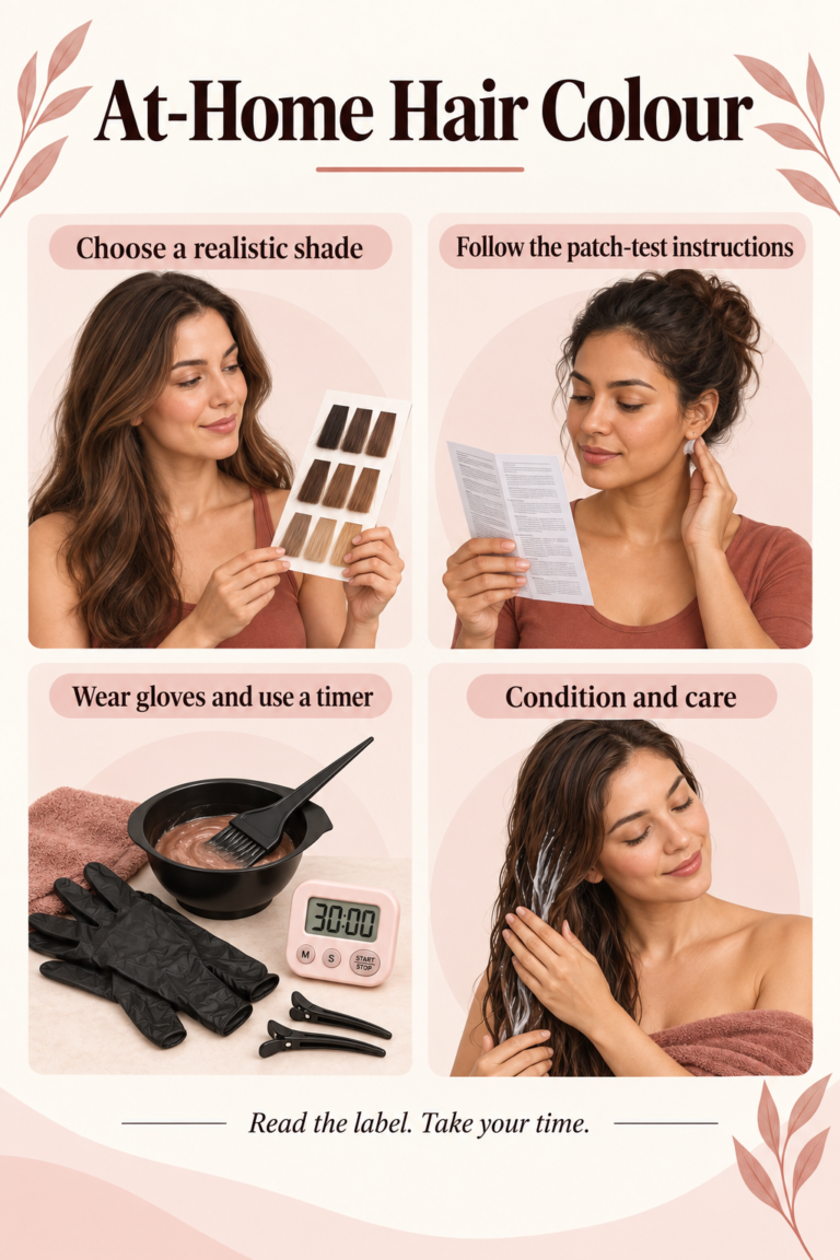 Illustrated guide: Natural-Looking Hair Colour at Home: A Safer, More Realistic Guide.